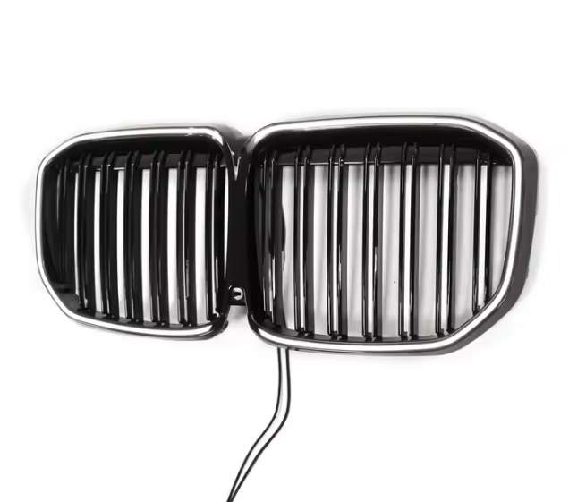 LED Lights Car Front Mesh Grille Grill Double Line For BMW X7 G07 2019 ...