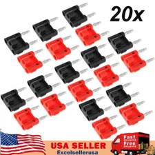 20PCS 4mm Dual Banana Plugs Screw Type Speaker Wire Cable Connector New