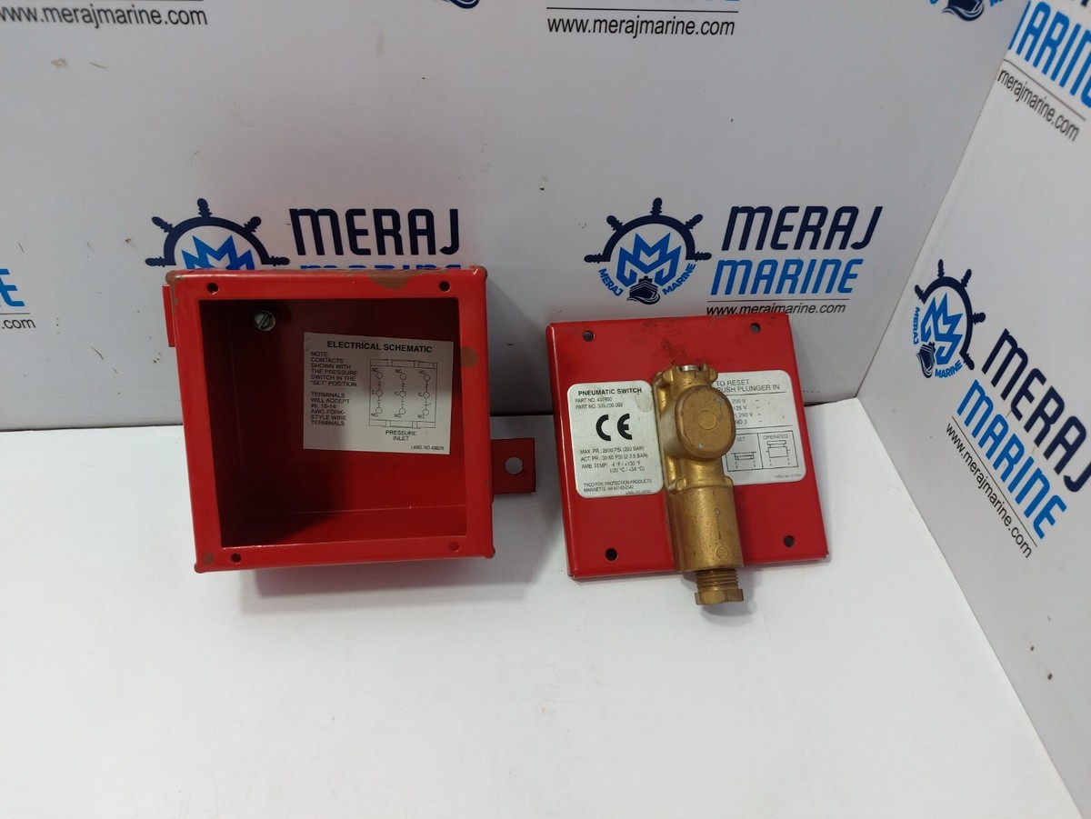 Tyco 437900 Pneumatic Switch 305.209.009 2900 Psi 200 Bar | eBay