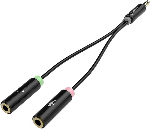 Sabrent Adattatore Sdoppiatore da 3,5 mm per Cuffie con Spinotto Microfono  | eBay