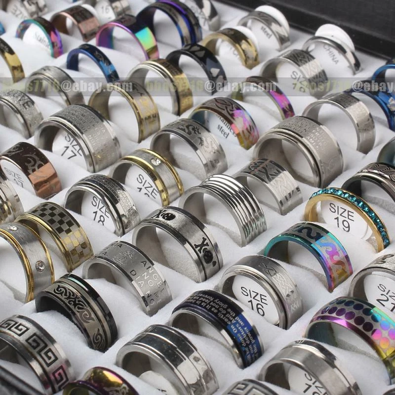 Stainless steel finger rings sale