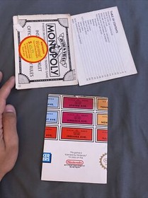 Monopoly (Nintendo NES, 1991)  Poster And Manual Only ☆ AUTHENTIC ☆