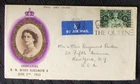 British FDC CORONATION QUEEN ELIZABETH the II, 1953 sent to New York.