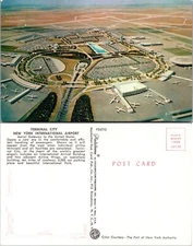 Terminal City New York International Airport NY Postcard