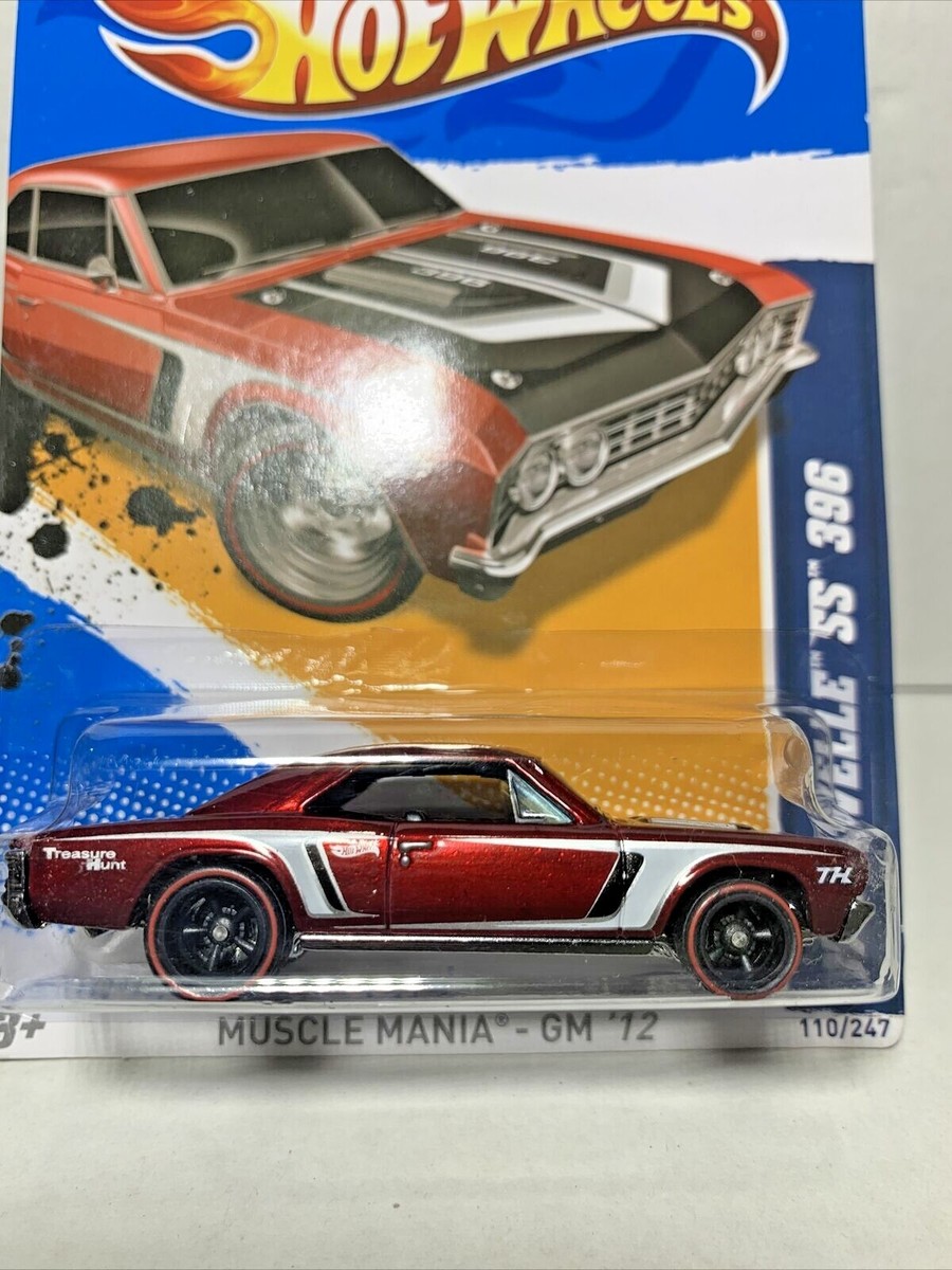 Hot Wheels '67 Chevelle SS 396 – Modellauto 1:64, Grün, Muscle Mania Serie