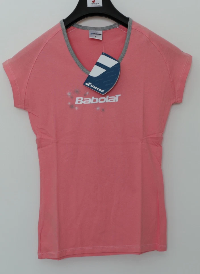 50%*SALE: Babolat Tshirt CORE Damen pink/grau - modisches Tennis Tshirt rosa