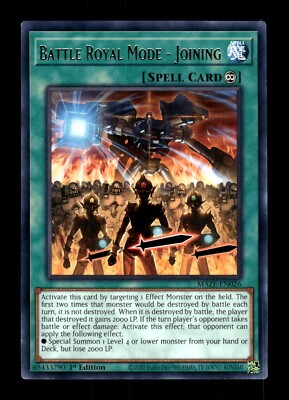 yugioh maze of memories cards YuGiOh Maze of Memories Battle Royal Mode - Joining MAZE-EN026 R NM/MT