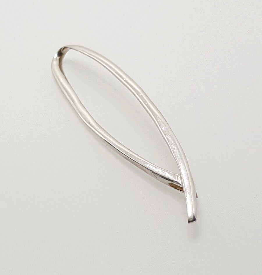 Gorgeous Sparkling Artistic Long Loop Pendant 925… - image 8