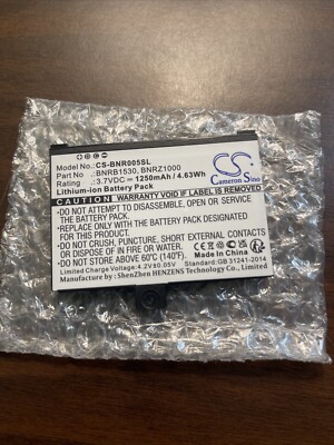Cameron Sino 3.7V 1250mAh Li-ion Replacement Battery for Nook Classic