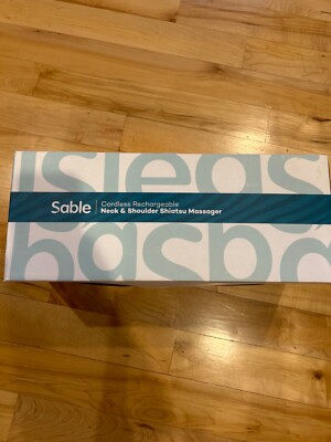 Sable Cordless Rechargeable Shiatsu Neck Shoulders and Body Massager W/  Heat