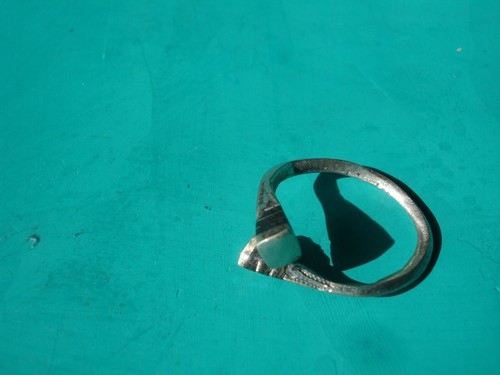 Niger Tuareg hand engraved EBONY ring with square ends  UKH -T - Picture 6 of 10
