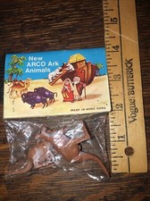 Vintage 1960  s Arco Noah's Ark Animals Kangaroo  New in Package- Pristine
