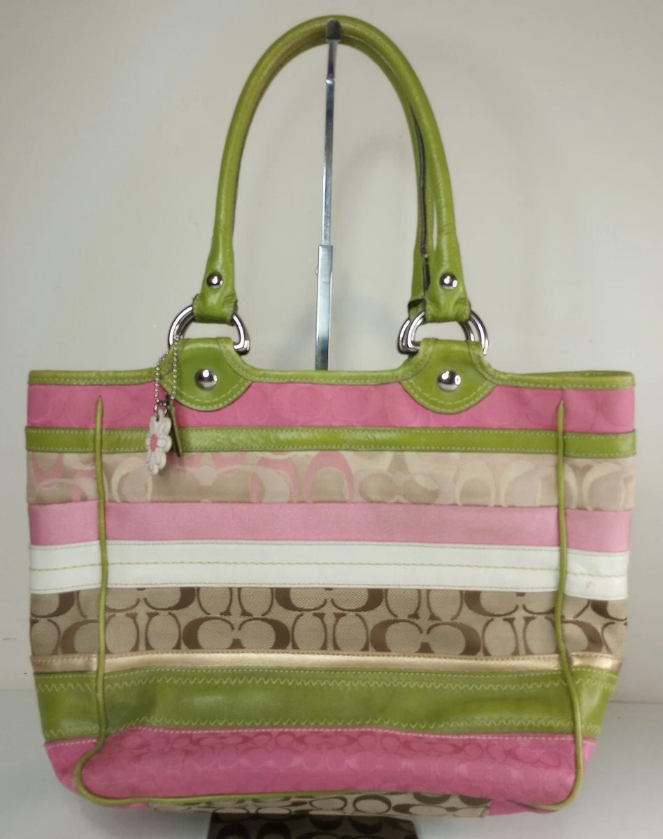 Lime Green Coach Sachel Purse