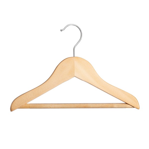 25 KinderholzbüGel 26 Cm Hosensteg KleiderbüGel HolzbüGel WäSchebüGel BüGel Neu-image