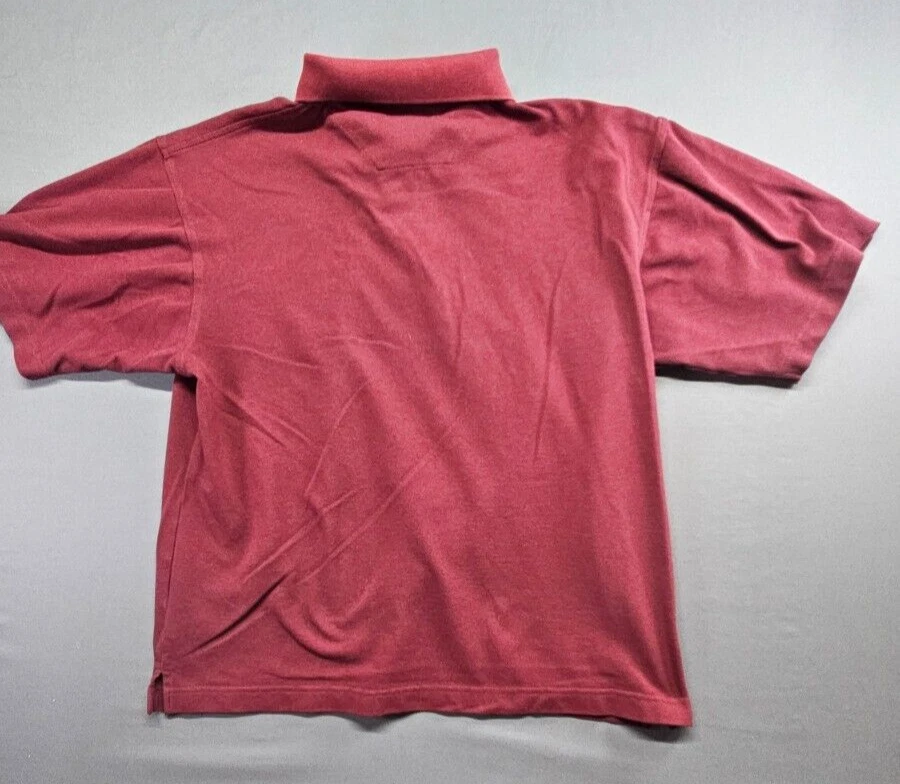 Camisa polo masculina de golfe Top Flite grande borgonha - Imagem 3 de 4