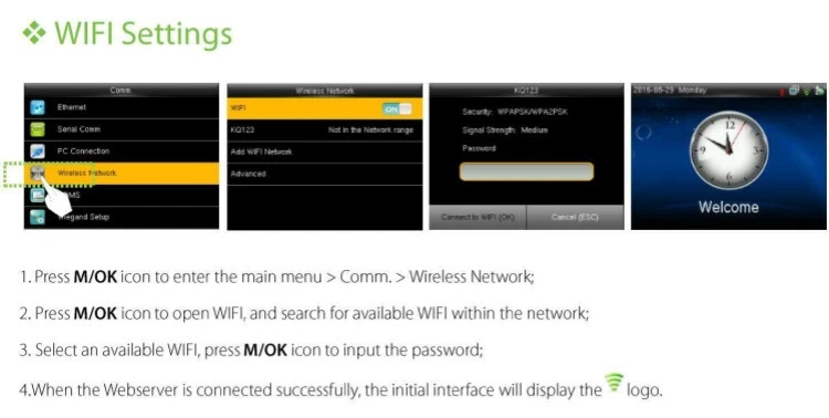 ZKSoftware F28 Fingerprint Time Clock And Access Controller System With TCP/IP - Picture 11 of 12