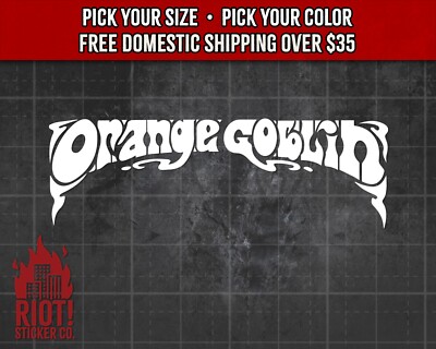 Orange Goblin Decal for Car Band Logo Sticker for Laptop Window