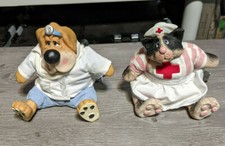 RUSS Dr. Will B. Better  Nurse TLC Plush The Country Folks Dog Doctor Cat Set