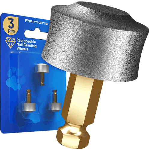 Professional Dog Nail Grinder Replacement Head (Pack of 3 Bits) Diamond Tip