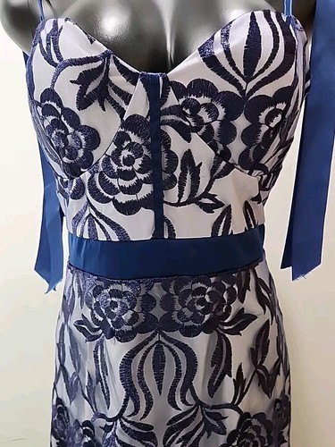 Jeloboutique Dress  Flare Long Blue  Cocktail Occasion Dress 2XL - Picture 4 of 13