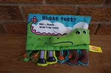 BABY Plush Book MELISSA & Doug K's Kids WHOSE FEET Legs Cloth Soft Toy Crocodile