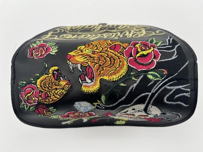 Leather Embroidered Sunglass Case Christian Audigier Big  display picture 2