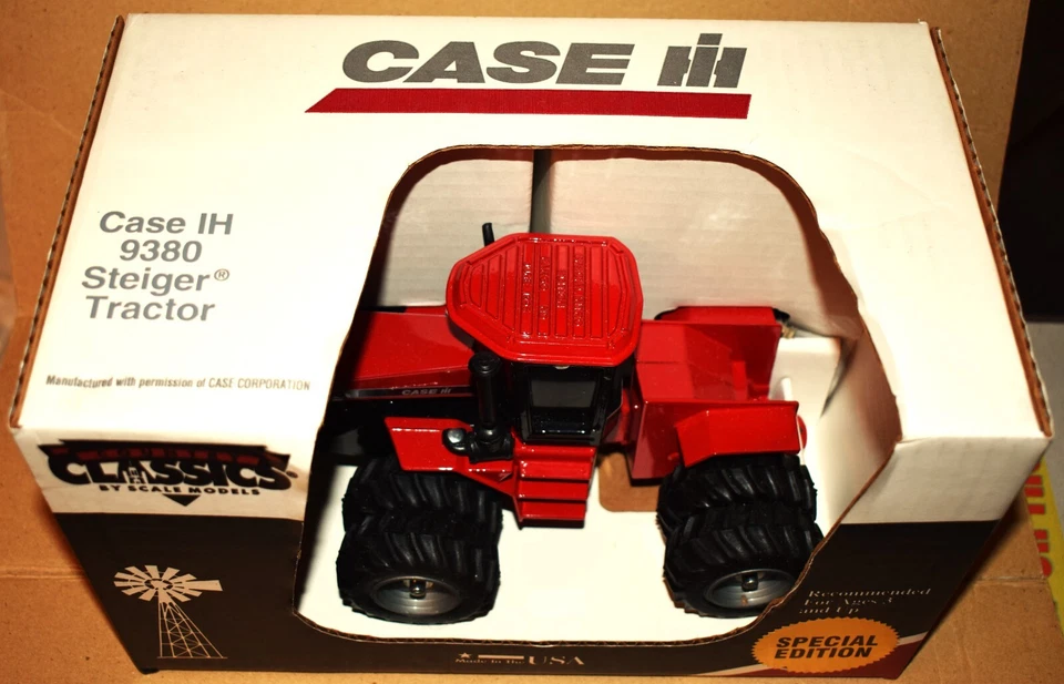 Case IH 9380 Red Steiger 4x4 - Duals, RARO 1995 Edición Especial Introducción 1/32, Nuevo de Lote Antiguo Foto 4 de 4