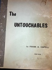 BOOK Vintage The Untouchables Book 1 and 2 Frank Capell Acceptable Condition