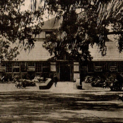 Antique UDB RPPC Audubon Park New Orleans LA Swing Set Playground