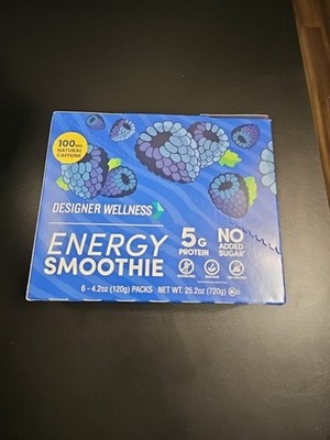 Clean Energy Smoothies - 100mg Caffeine, Gluten-Free, Zero Added Sugar, 6/4.2oz