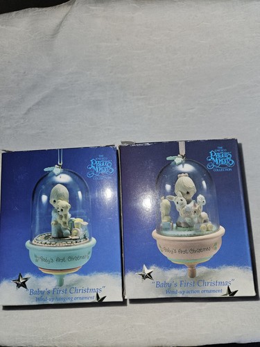 Precious Moments Wind Up Action Ornament. Baby's First Christmas 1 Boy ...