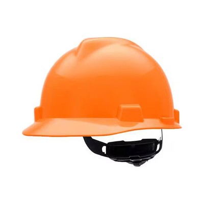 Msa Safety Hard Hat, Super-V, Polyethylene, 4 Point Ratchet, Type 2, Class E,
