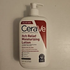 Cerave Itch Relief Pramoxine Hydrochloride Moisturizing Lotion 16oz Exp 2027+