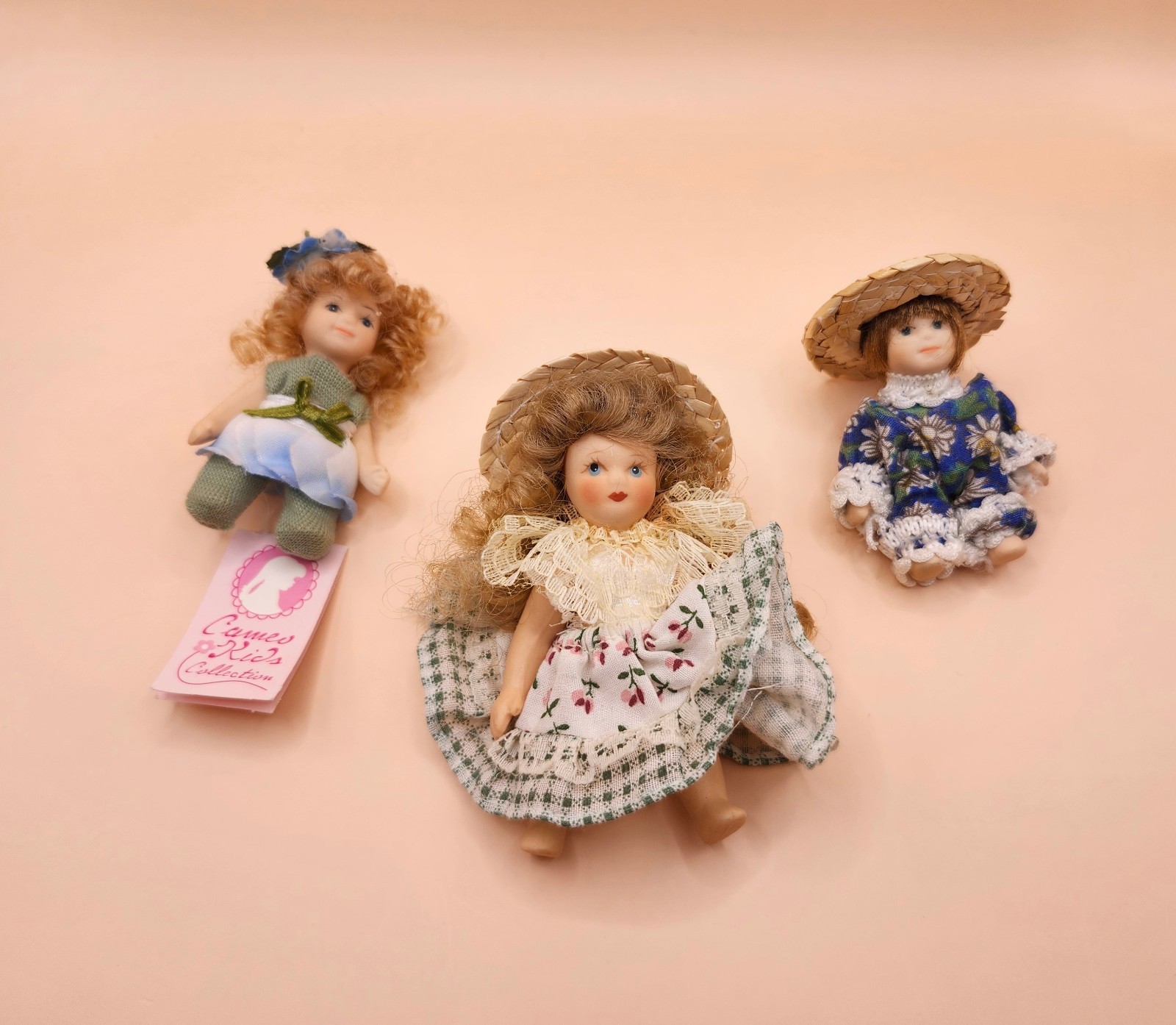 Cameo Kids - Miniature Porcelain Doll Trio