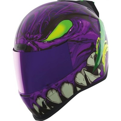 Icon Airform MIPS ManikRR FullFace Helmet | Purple/Blk/Acid Green | DOT, ECE