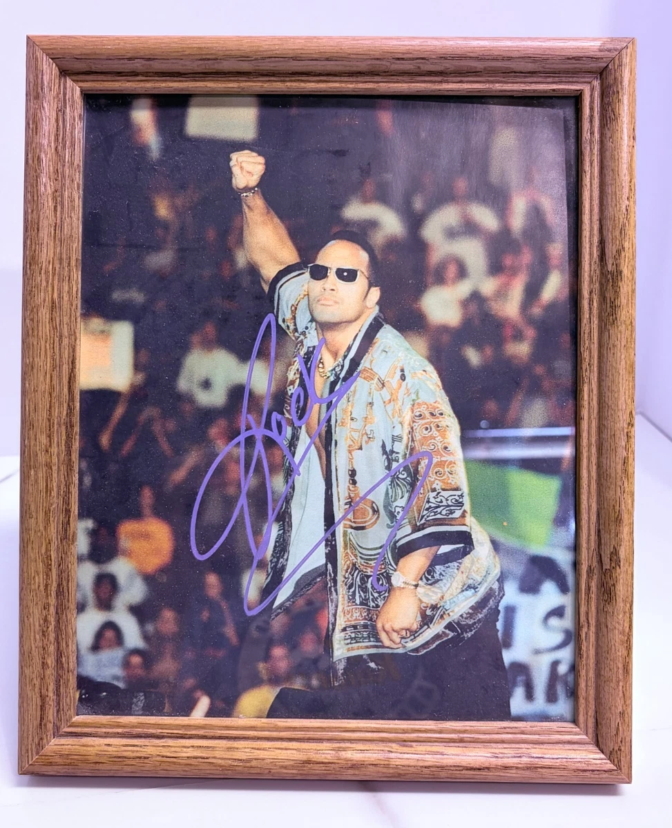 Dwayne Johnson WWE Wrestling Original Autographed Photos for sale