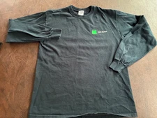Size M H&R BLOCK T-Shirt Long Sleeve Black GILDAN