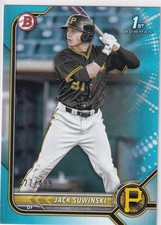 2022 BOWMAN PROSPECTS JACK SUWINSKI LIGHT BLUE RC ROOKIE PARALLEL /499 #84