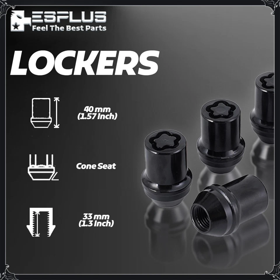 24 Pc Jeep OEM Wheel Lock Black M14x1.5 Fit 2022-Latest Wagoneer/Grand Wagoneer - Image 3 of 4