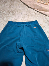 FIGS Blue Jogger Medical Scrub Pants, Solid Knit, Unisex Size M