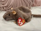 Ty Beanie Baby Tiptoe Mouse Retired Original Tags Vintage Plush Collectible