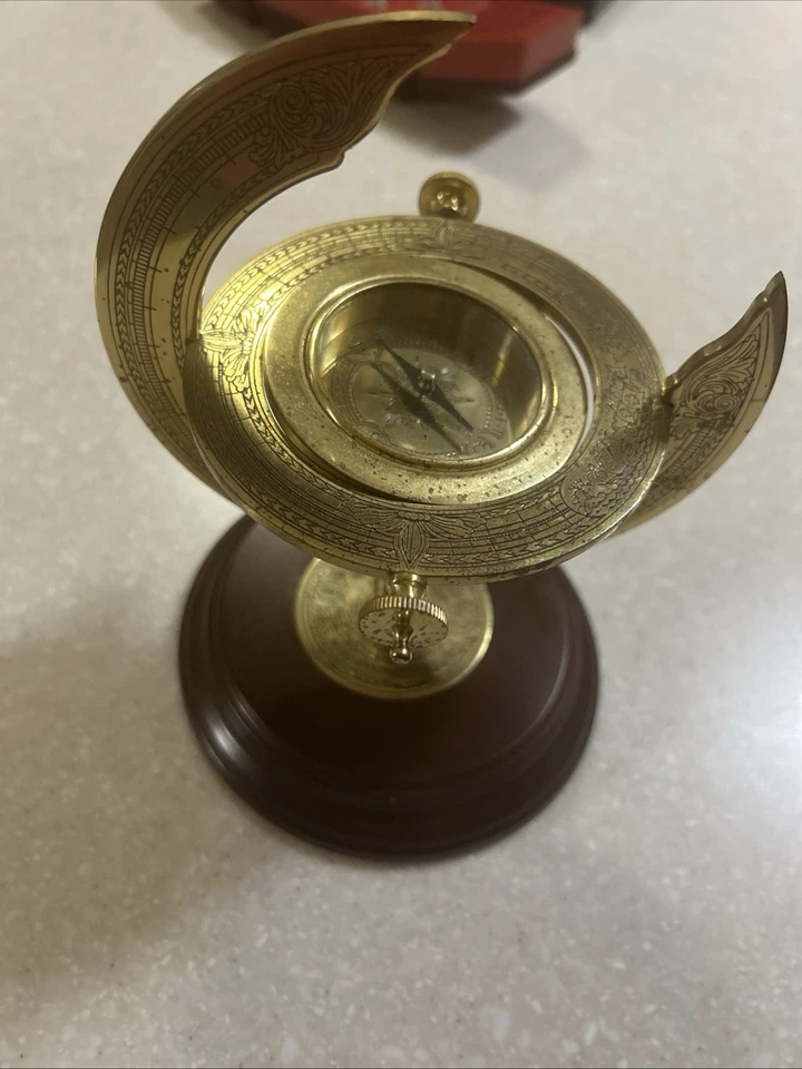 Brújula conmemorativa de colección Franklin Mint Discovery of America Foto 2 de 3