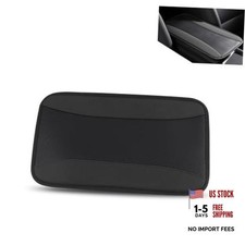 Stylish Car Center Console Cover, PU Leather Car Armrest Protector, 1 PC Black