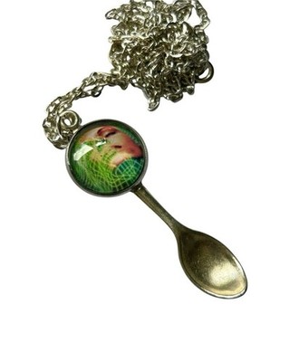 Unique DREAMSCAPE SPOON NECKLACE handmade GIFT BOXED free party RAVER rave MUSIC