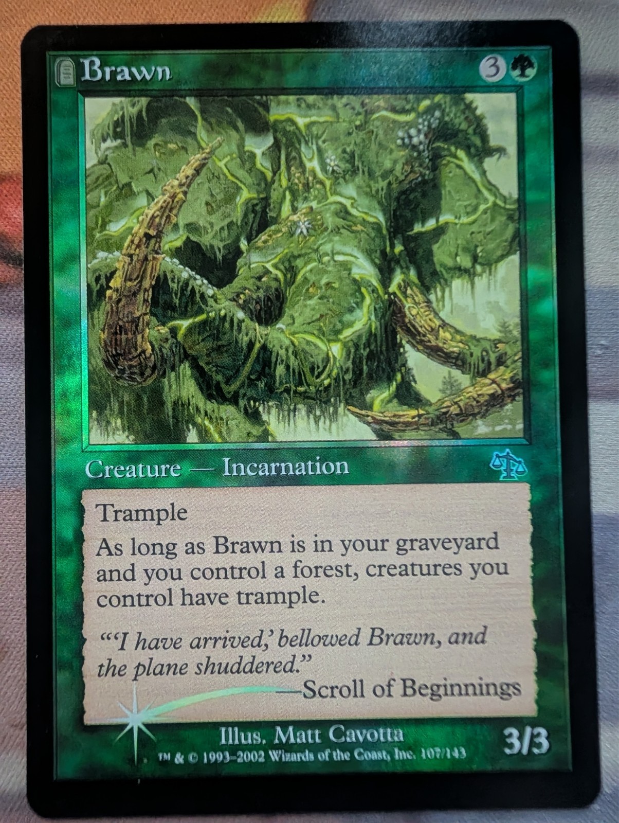 Foil Brawn Judgment MTG Magic the Gathering NM