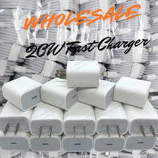 Type C Fast Charger 20W For iPhone 17 16 15 14 13 12 11 USB-C Block PD Cable Lot