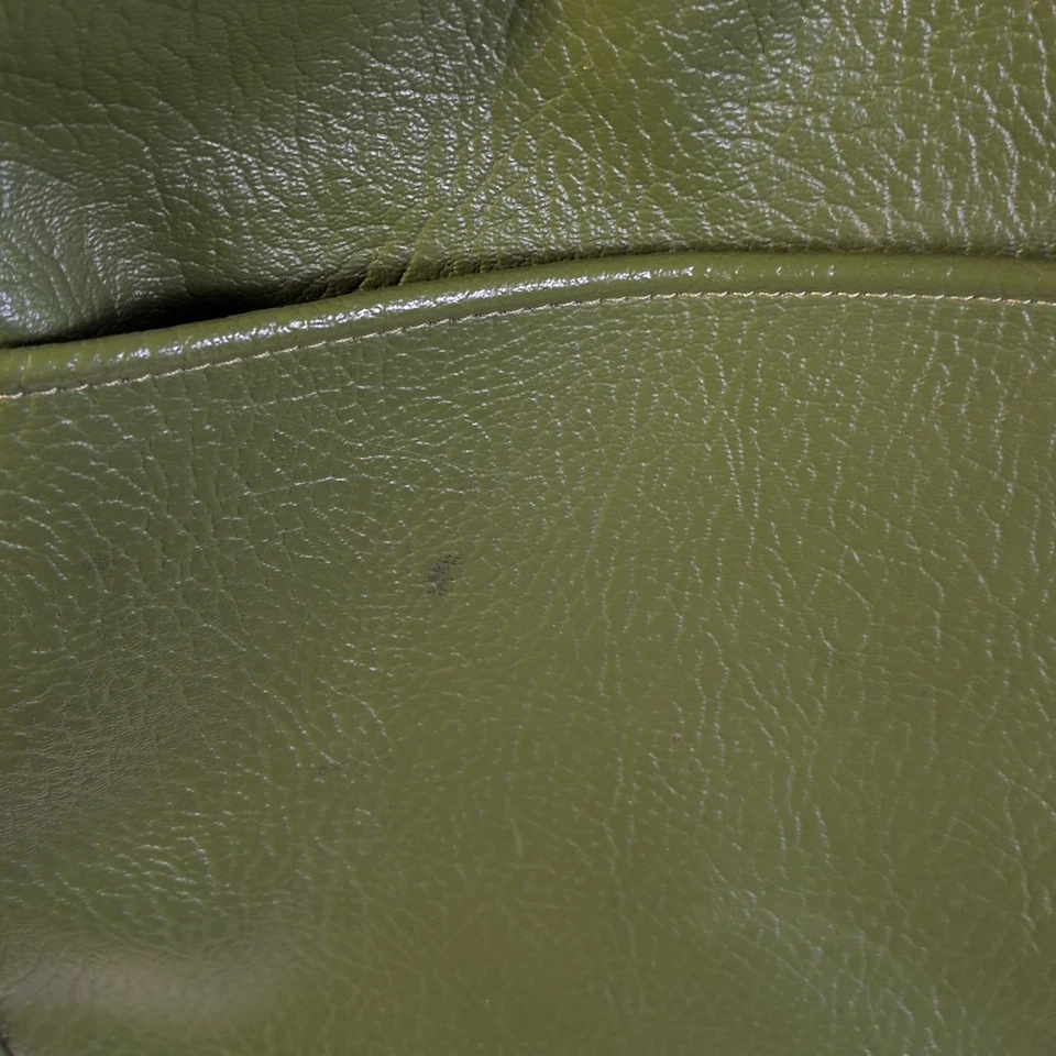 Vintage Carry On Sears Feather Lite Travel Bag Luggage Avocado Green *no key* - Image 3 of 4