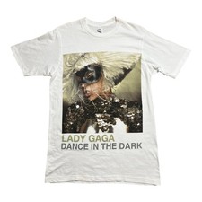 LADY GAGA Dance In The Dark Monster Ball Tour Shirt 2007 Rare White T-shirt Sz S