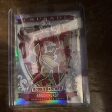 Panini 2025 Rookies & Stars Crusade Brock Purdy Prizm #10 49ers Football Card