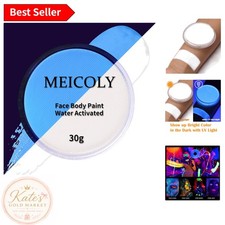 Glow in the Dark Neon White Face Paint - 1.05oz, Perfect for Parties Festivals
